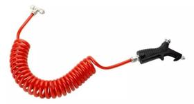 1 Pistola De Ar Botão Mangueira Cabine Caminhão Vermelha