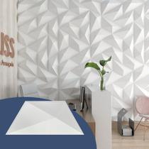 1 Placa 3d Pvc Painel Trapézio Revestimento Parede 50x22cm 1 Placa 3d Pvc Painel Trapézio Revestimento Parede 50x22cm