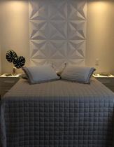 1 Placa de Revestimento 3D Bruxelas PVC Relevo 50x50cm 1 Placa de Revestimento 3D Bruxelas PVC Relevo 50x50cm