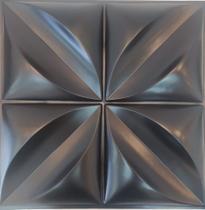 1 Placa Floral Preta Painel Alto Relevo Para decoração Placa