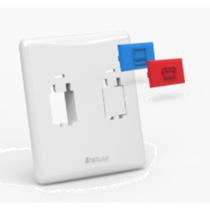 1 Placa P/2 Keystone Branca Enerbras