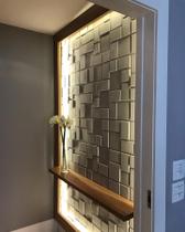 1 Placa Revestimento 3d Decorativo 50x 50cm Teto Geométrico Escritorio Casa Cozinha Banheiro Faixada Moderna Luxo Parede