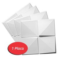 1 Placa Revestimento 3D Decorativo 50x50cm Parede Teto Cubos