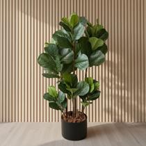 1 Planta Artificial Ficus Lyrata 120cm Grande Qualidade Premium Folhas Realistas Para Sala Escritório Decoração Interna 1 Planta Artificial Ficus Lyrata 120cm Grande Qualidade Premium Folhas Realistas Para Sala Escritório Decoração Interna
