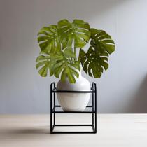 1 Planta Artificial Premium Buque Costela de Adão 65cm em Silicone Linha Luxo Para Decoração de Casa - DE1625