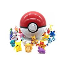 1 Pokebola Pokemon Brinquedo + 10 Bonecos Infantil