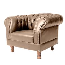 1 Poltrona Chesterfield Capitone Duque CORANO BEGE Recepção, Sala, Móveis, decoração, consultório, conforto