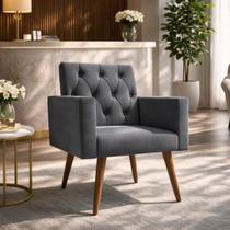 1 Poltrona Decorativa Para Recepção Sala de Espera Consultório Thais
