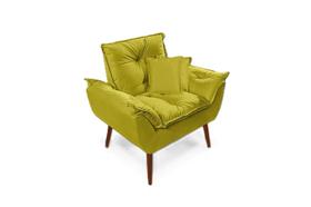 1 Poltrona Opala Amarela com 2 almofadas 1 Poltrona Opala Amarela com 2 almofadas