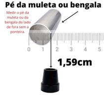 1 Ponteira/ Sapata/ Pé de Muletas E Bengalas (5/8''-1,59cm)