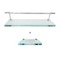 1 Porta Shampoo 10x30 + 1 Saboneteira reta