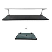 1 Porta Shampoo 10x50 + 1 Saboneteira Reta fumê