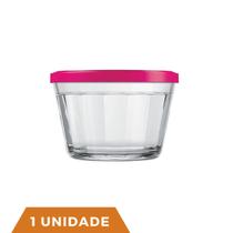 1 Pote Americano Vidro C/Tampa Cores Amlimento 350ml Nadir