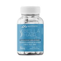 1 pote bella hair vitamin caps ácido hialurônico + peptídeos de colágeno