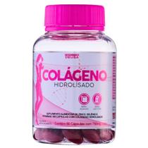 1 Pote Colágeno Hidrolisado Com Vitaminas E Minerais Suplementos Natural 60 Cápsulas
