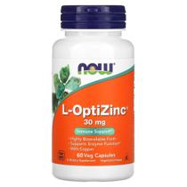 1 Pote - L-OptiZinc 30mg - Now Foods - 60cáps