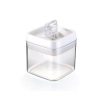 1 Pote Mantimentos Acrílico Quadrado 1,1 Lt Sal Açucar