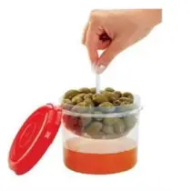 1 Pote Serve e Porta Conserva Azeitonas 1 Litro Com Aparador