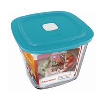 1 Pote Vidro Facilita Quadrado Alto Com Tampa 1L Marinex 1 Pote Vidro Facilita Quadrado Alto Com Tampa 1L Marinex