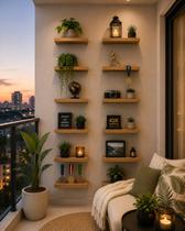 1 Prateleira Amadeirada 25x10 para Sala e Quarto Organização e Decoração de Ambientes com Design Elegante e Funcio
