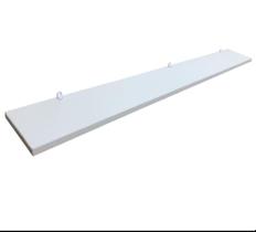 1 Prateleira Branca 100X10 Com Suporte Flutuante Mdf Organizadora Decoração Cozinha Quarto Banheiro - jhas mdf