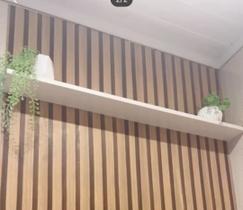 1 Prateleira Branca 100X20 Com Suporte Flutuante Mdf Organizadora Decoração Cozinha Quarto Banheiro - jhas mdf