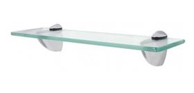 1 Prateleira em vidro 20x60cm incolor C suporte tucano 1 Prateleira em vidro 20x60cm incolor C suporte tucano