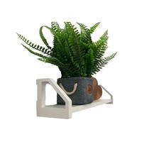 1 Prateleira flutuante sala decorativa geométrica casa 45cm