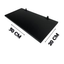 1 Prateleiras 50x20 Com Suporte Cantoneira 3 Furos