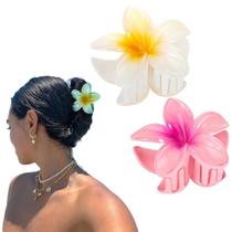1 Presilha Piranha Cabelo Flor Prendedor Penteado Verão Praia