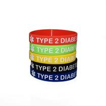 1 Pulseira Alerta Médico Diabetes Tipo 2 Salve Sua Vida T2 - Lullu Personalizados