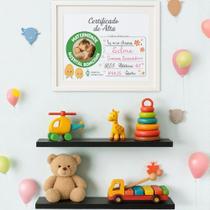 1 Quadro Expositor Infantil Porta Folha A4+ 2 Prateleiras 25x8 Decorção de Parede 1 Quadro Expositor Infantil Porta Folha A4+ 2 Prateleiras 25x8 Decorção de Parede