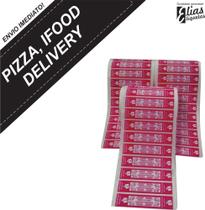 1 Rolo - 1.000 Etiquetas - Lacre Consumo Imediato (iFood, Pizza, Delivery, Rappi, 99Food) - ELIAS ETIQUETAS
