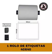 1 Rolo De Etiqueta Térmica Para Mini Impressora - 40x40