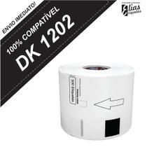 1 Rolo Dk 1202 - Etiqueta Compatível Dk 1202