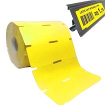 1 Rolo Etiqueta Gondola 105x30 Térmica Amarela NÃO USA RIBBON