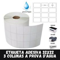1 Rolo Etiqueta Térmica 32x22 3 Colunas A PROCA D'AGUA 1 Rolo Etiqueta Térmica 32x22 3 Colunas A PROCA D'AGUA