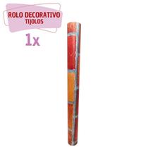1 Rolo PVC Decorativo Adesivo Tijolo 5mx45cm - ECOS