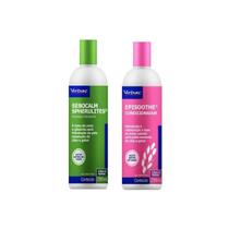 1 Sebocalm Shampoo 250ml + 1 Episoothe Condicionador 250ml seborreia e alergias e pele sensível - Virbac