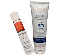 1 Serum C 50ml e 1 Biogel 30 120ml Biodermis Cosméticos