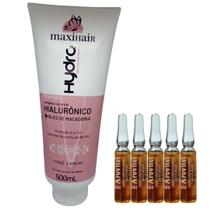 1 Shampoos Hydra Maxihair 500ml + 5 Extrato de Jaborandi 2ml 1 Shampoos Hydra Maxihair 500ml + 5 Extrato de Jaborandi 2ml