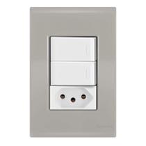 1 Simples + 1 Paralelo + 1 Tomada 10A - Liz Fendi / Branco