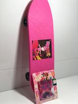 1 SKATE INFANTIL COLOR GIRL ROSA resistente + 1 Kit Maquiagem Infantil