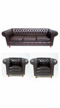 1 Sofá 2M + 2 Poltronas Chesterfield Luiz XV Corano Café / barbearia, salão, sala, escritório 1 Sofá 2M + 2 Poltronas Chesterfield Luiz XV Corano Café / barbearia, salão, sala, escritório