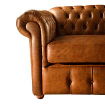 1 Sofá Chesterfield Capitone Luiz XV CouroEco 2M - Caramelo / Recepção, Sala, Móveis, decoração 1 Sofá Chesterfield Capitone Luiz XV CouroEco 2M - Caramelo / Recepção, Sala, Móveis, decoração