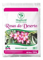 1 Substrato 40 Litros Para Rosa Do Deserto Terra Vegetal /20kg - Mogifertil