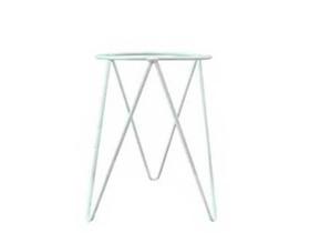1 Suporte Tripé Para Vaso De Chão 40x28cm Aço Branco