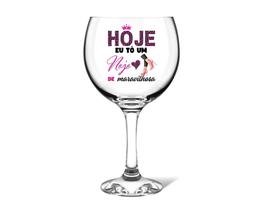 1 Taça Gin Tônica Estampada 630Ml Vidro Mulheres Maravilhosa