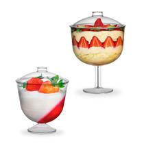 1 taça tropical 1,3 com tampa + 1 taça c/ tampa 1500ml