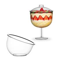 1 taça tropical 1,3 com tampa + 1 taça inc s/ ped grande